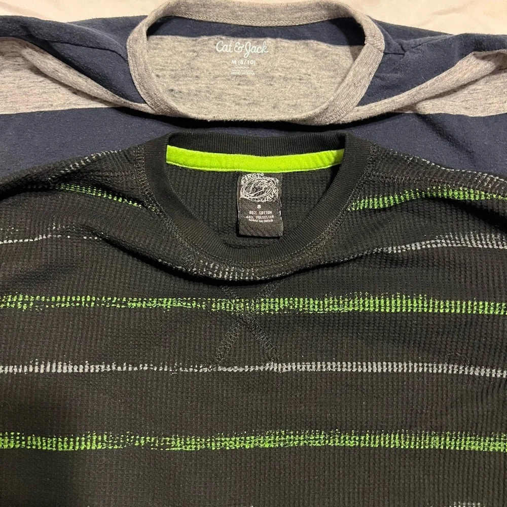 EUC Boys long sleeve shirts lot of 2, First Wave, Cat & Jack - Picture 2 of 4